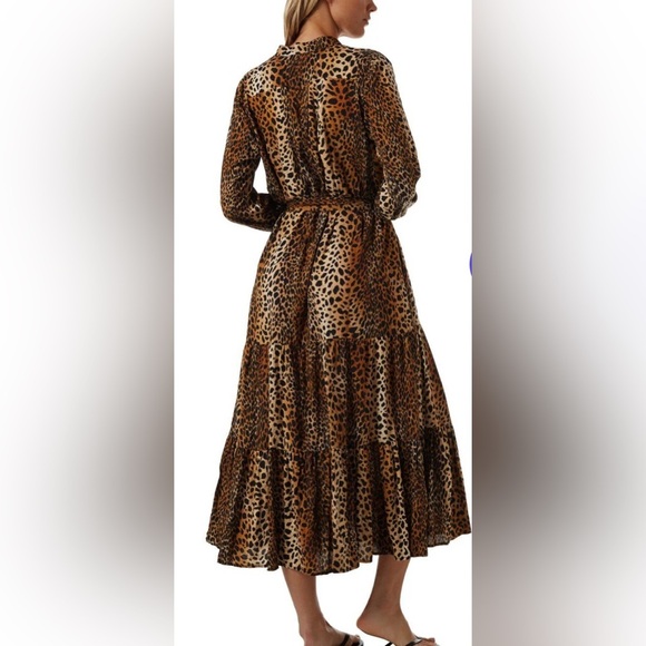 Melissa Odabash Sonja Cheetah Print Maxi Dress Size Small - Picture 3 of 11